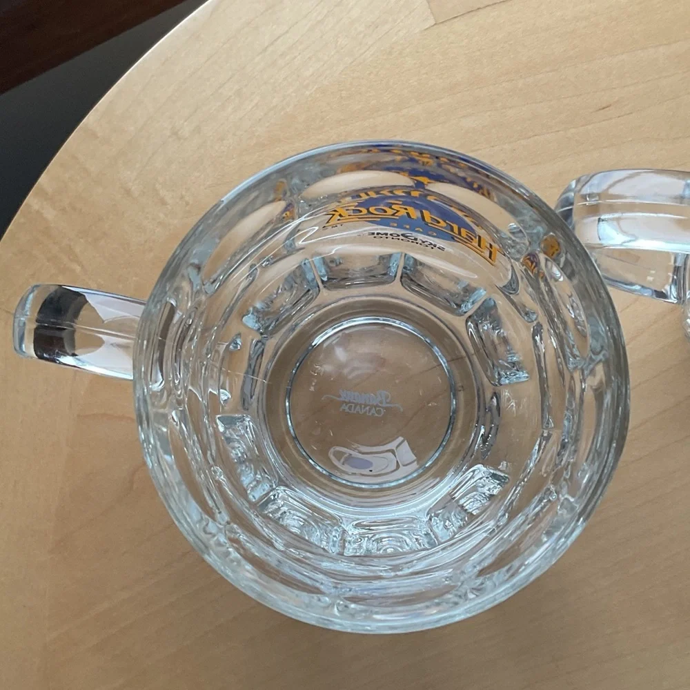 Hard Rock SET Cafe Toronto Glass Mugs - Clear and Blue ONE  SKYDOME - Picture 6 of 12